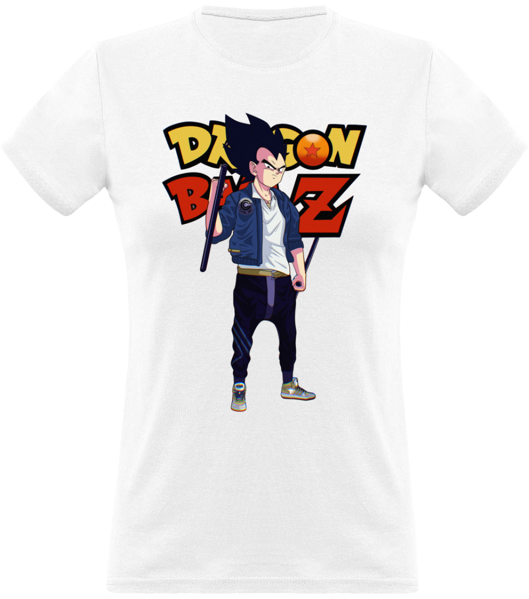 T Shirt Dragon Ball Femme Vegeta