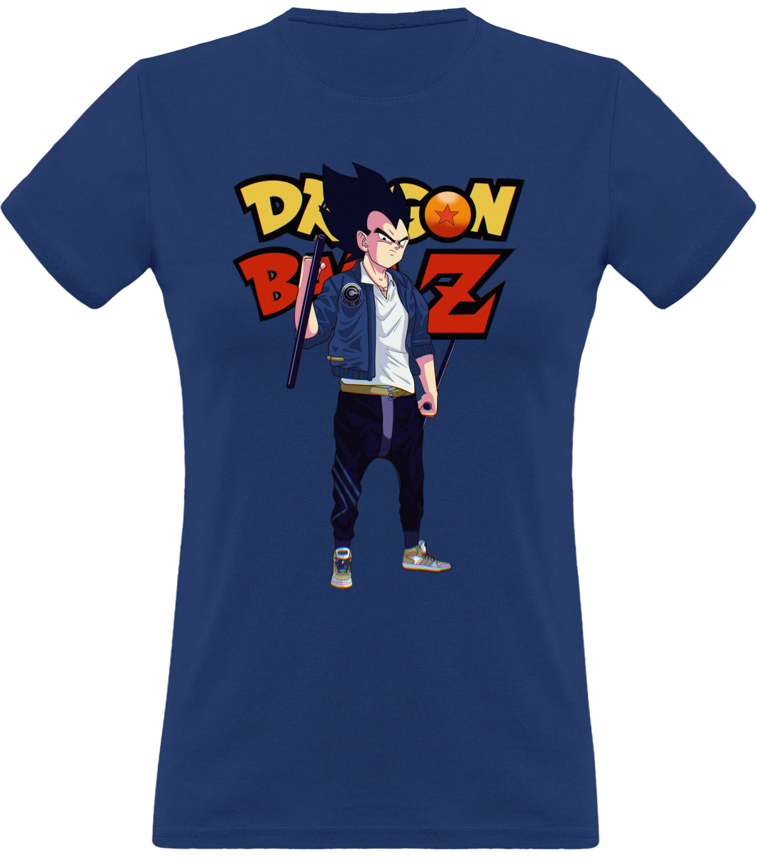 T Shirt Dragon Ball Femme Vegeta