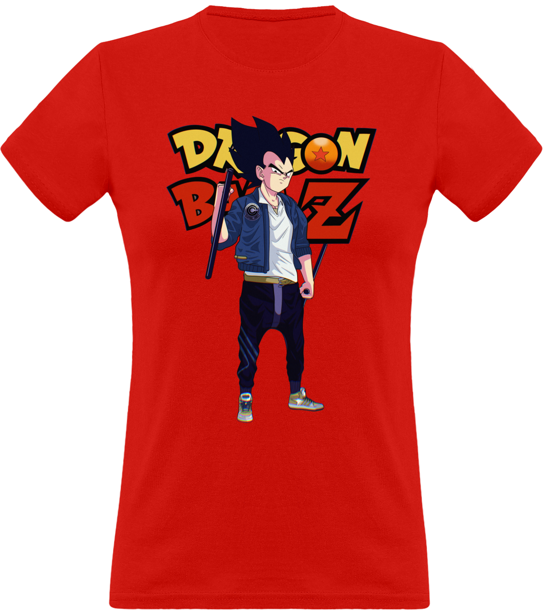 T Shirt Dragon Ball Femme Vegeta