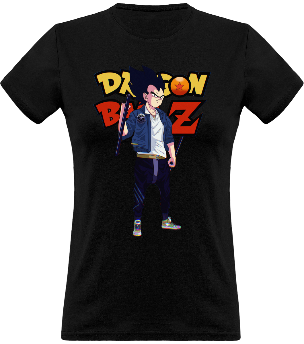 T Shirt Dragon Ball Femme Vegeta