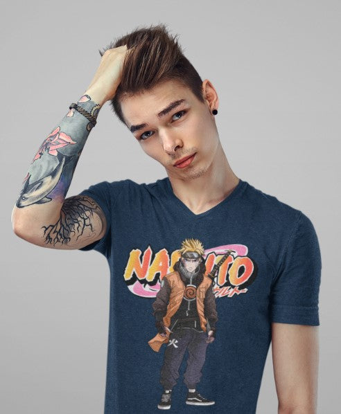 Naruto t-shirt col v