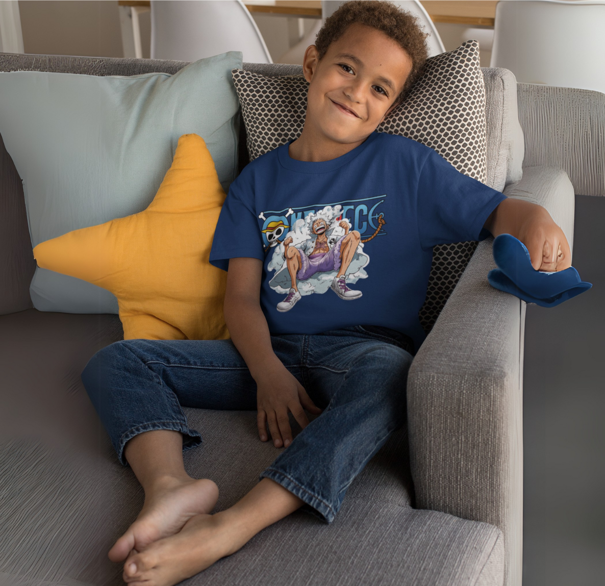 T Shirt One Piece Enfant Luffy Gear 5
