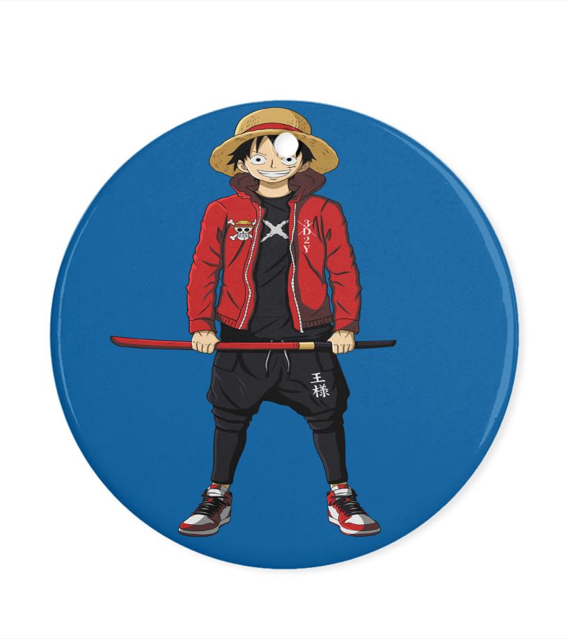 Ornement One Piece Rond Luffy Street Samouraï