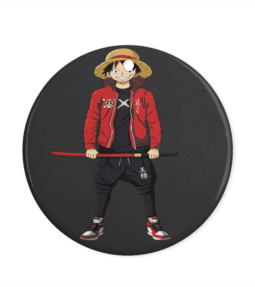 Ornement One Piece Rond Luffy Street Samouraï