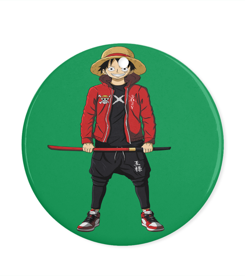 Ornement One Piece Rond Luffy Street Samouraï