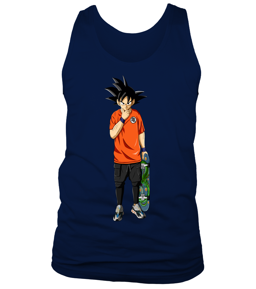 Débardeur Dragon Ball Sangoku Skateur bleu marine